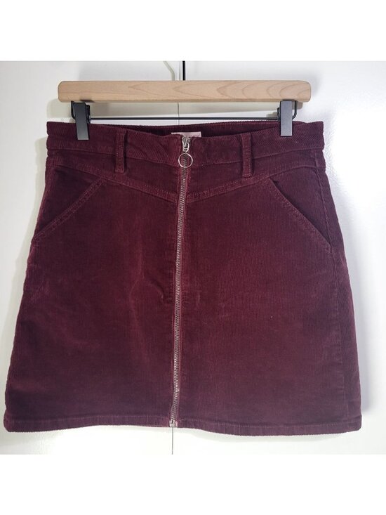 SO Dresses & Skirts - So Kohl's Junior Women's SZ 11 Corduroy Mini Skirt y2k clueless grunge Full Zip